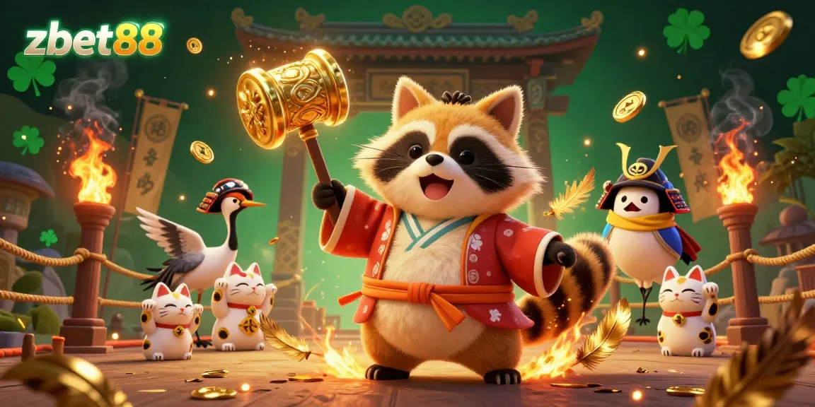 Experience thrilling slots at zbet88 with cheerful characters and vibrant casino elements in a delightful 3D world.
