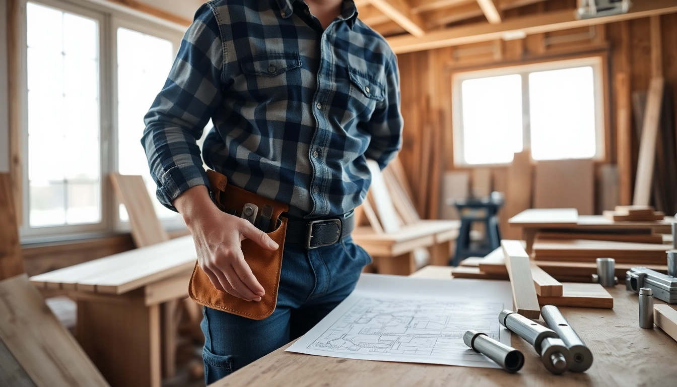 Building skills in a carpentry apprenticeship with hands-on training in a professional workshop.