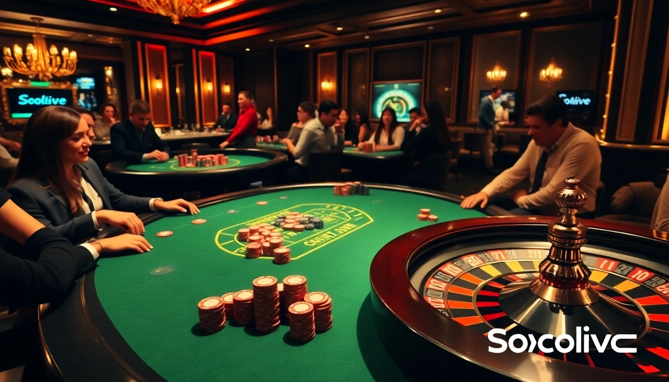 Socolive streaming a high-stakes poker game with players focused and chips stacked, demonstrating engagement.