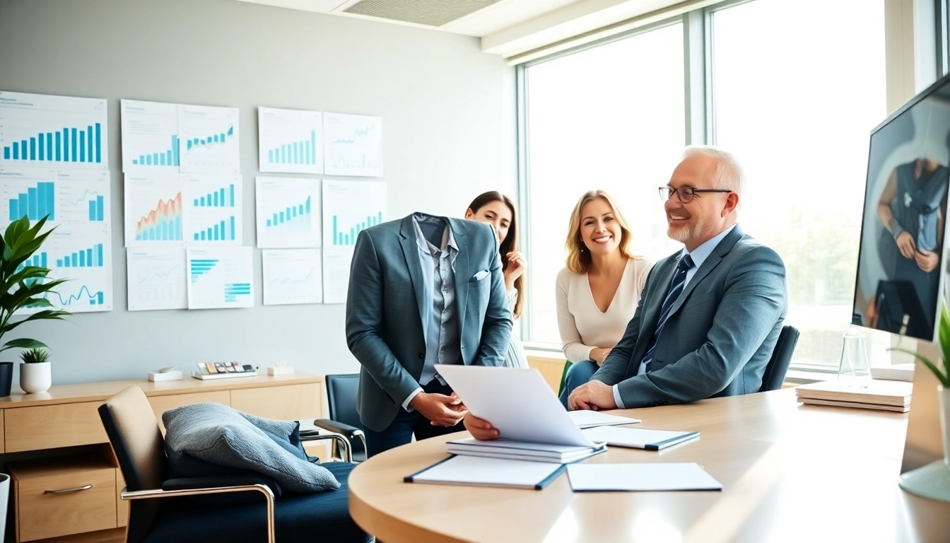 Find a trusted fiduciary near me while discussing financial plans in a modern office.
