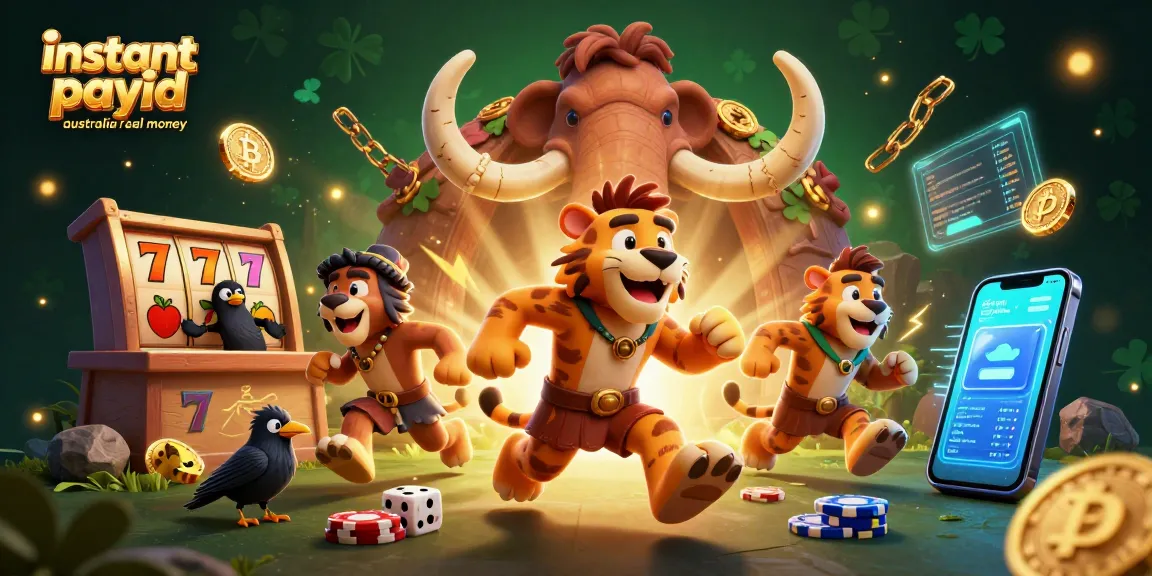 Experience speedy payouts at instant payid pokies Australia real money with this vibrant digital illustration.